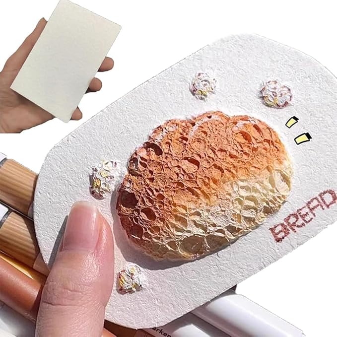 Tinywolf Magic Foam Texture Painting Kit - 3D Foam Texture Paper, DIY Bubble Drawing Pens Art Supplies, Popcorn Drawing Texture Painting Kit (C)
