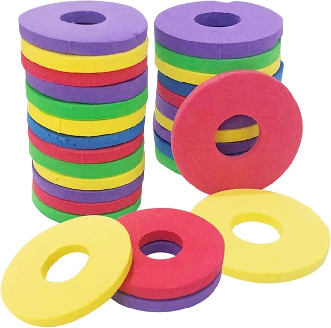 ArtCreativity Foam Disc Refill, Set of 48, Refill Pack for Disc Launcher Gun Set, Assortment of Colors, Foam, Outdoor Games and Activities for Summer, Backyard, and Picnic Fun