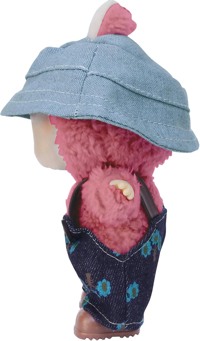 17cm Doll Clothes Sets(No Doll) Flower Jeans Outfits Handcrafted Designer Clothes Including Hat Overall and Shoes