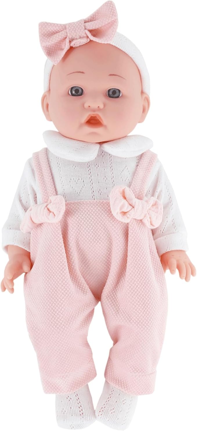 12 inch Doll Clothes and Accessories for 10 11 12 inch Dolls, 4-Packs Reborn Doll Clothes Outfit with Headband Hat Socks (Not Include Doll)