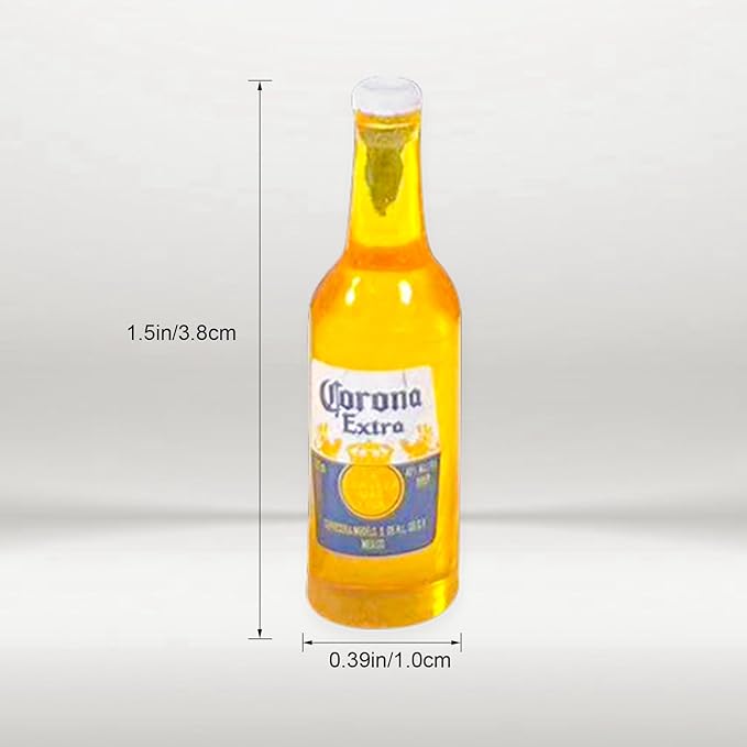 12Pcs 1:12 Scale Mini Miniature Bottles Wine Bottles miniverse Make it Mini Food Mini House Drink Accessories Dollhouse Decoration (12pcs Yellow)
