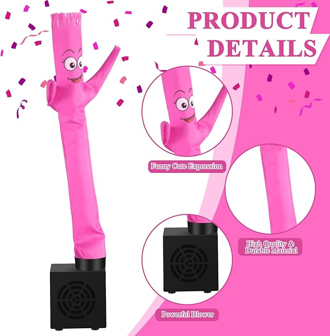Poen Easter Gifts for Kids Mini Wacky Waving Inflatable Tube Guy with Blower Gag Toy Gift Inflatable Tube Man Birthday Desktop Decor Dancing Blow up Man for Office Party Decor(Cheeky)