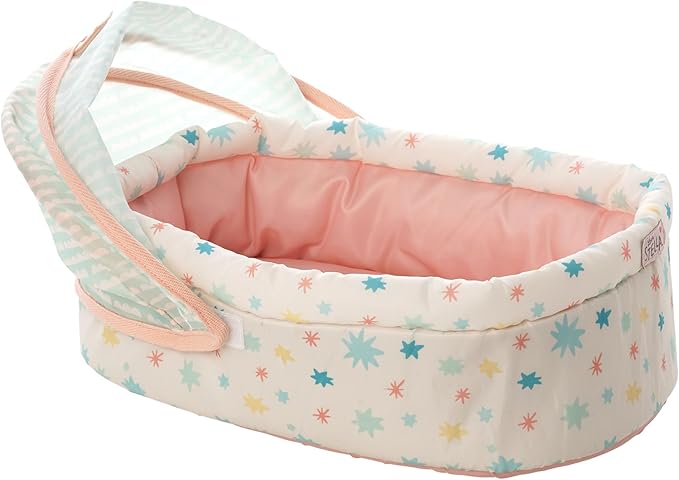 Love, Stella Baby Doll Soft Crib with Removable Canopy and Mobile by Manhattan Toy