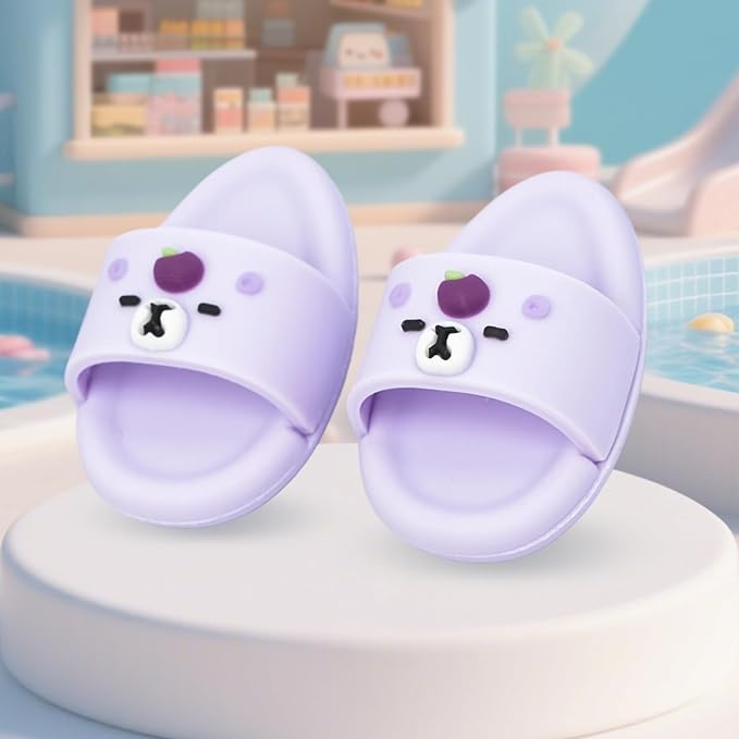 Summer Sandals for Dolls Open Toe Slippers, Cute Accessories for Photography, Display & Collectors Age Limit 15 （Purple）