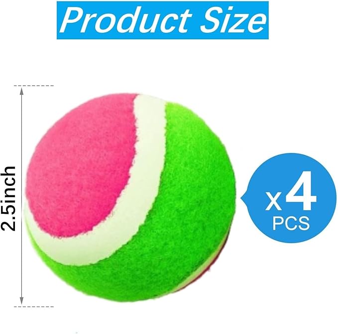 4 Pack Toss and Catch Ball Replacement Sticky Balls, 2.5 Inch Diameter, Suitable for Toss and Catch Game