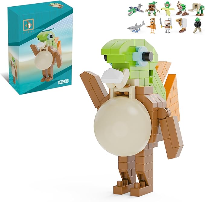 Italian Brainrot Action Figure Building Kit, Brainrot Toys, Creative STEM Construction Blocks, Collectible Desk Decor Gift for Adults & Teens 14+(TRIPPI TRIPPI)