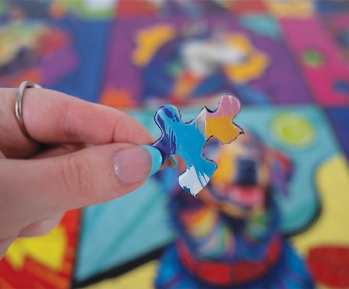 Springbok Pop Art Pups 1000 Piece Jigsaw Puzzle for Adults - Funny Dog Puzzle - Unique Cut Pieces - Made in USA