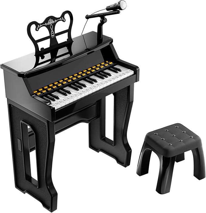 Toy Pianos for Kids Ages 3-7 - with Piano Keyboard Stickers for Toddler Piano Learning Beginners 37 Keys 4 5 6 Years Old Girls and Boys Birthday Gift