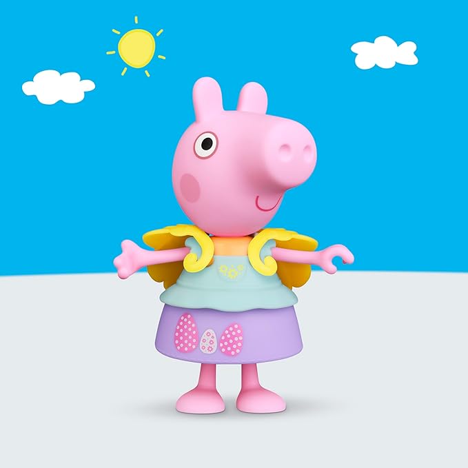 Peppa Pig Springtime Dress-Up Figure with 6 Easy-On Fashion Accessories, 6-Inch Doll, Easter Gift for Kids, Preschool Toys for Girls and Boys 3 and Up