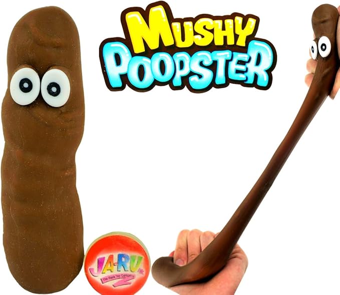 JA-RU Squishy Poop Toys for Kids (2 Pack) – Stretchy Poop Squishy Fidget Toys, Stress Relief Toy, Funny Gag Gifts, Party Favors, Goodie Bag Stuffers & Classroom Prizes. 6448-2p