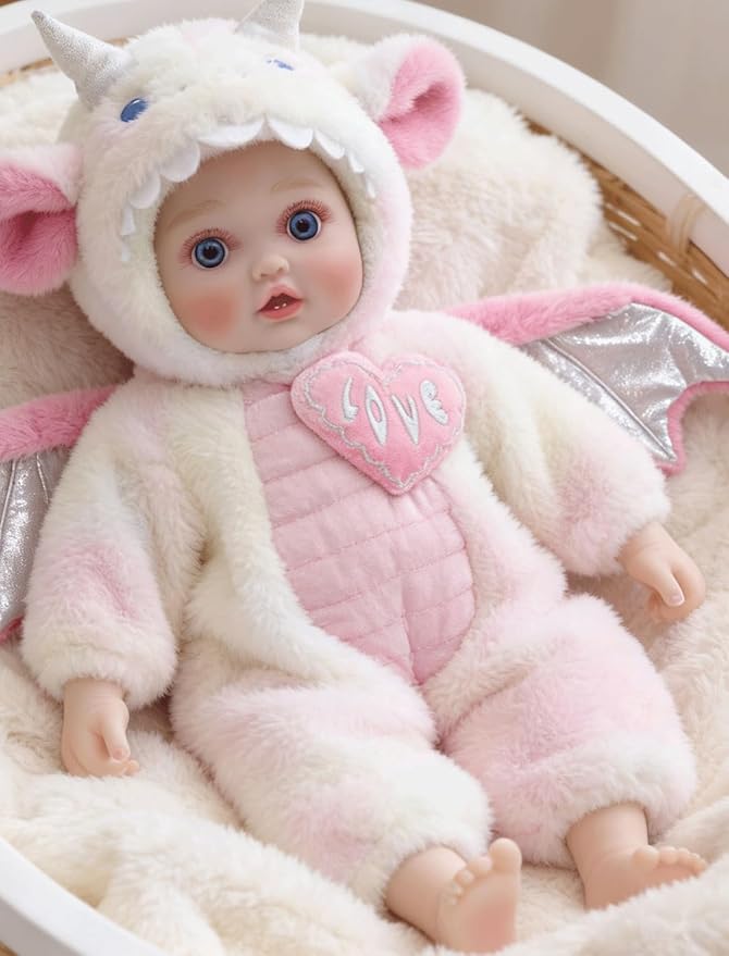 Baby Dolls, 18inch Large Realistic Cute Soft Body Baby Doll Real Life Baby Dolls with Accessories for 3+ Year Old Girls Gifts, Pretend Play, Collection, Love Slogan Design