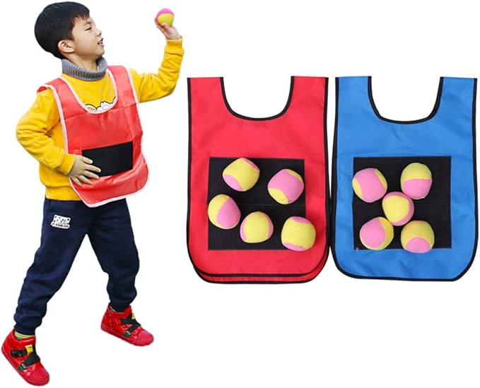 Toyvian Dodgeball Game Vests Sticky Vests Set Game Sticky Ball Random Color