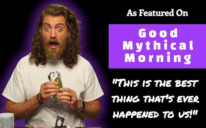 Mystic Pickle - Magic Fortune Teller with +100 Witty Responses - Unveiling The Briny Secrets of The Universe - Endless Entertainment with Friends, Family, Classroom Students - Best Novelty Gag Gift!
