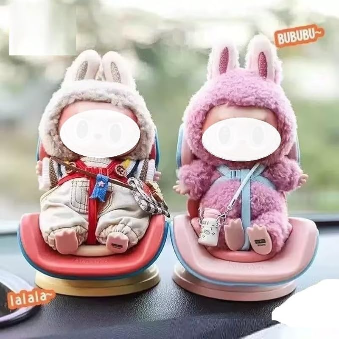 Doll Stand for LABUBU Accessories,Doll Display Holder Support for 4-8 Inches,Keep for LABUBU in a Standing Position (Beige)