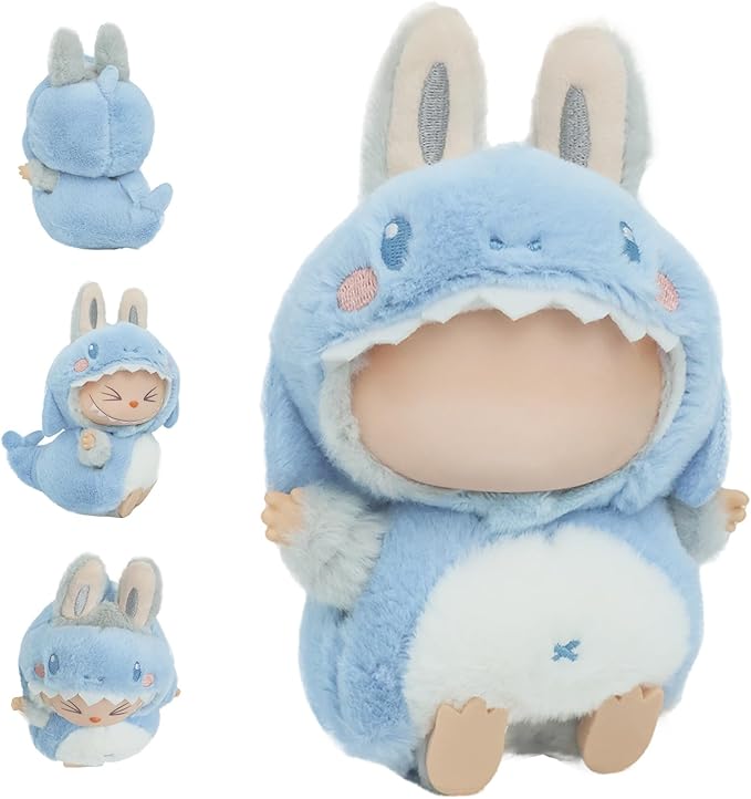 Clothes for 17cm Accessories Suit Cute Clothes for Doll Dress up Animal Style Outfits (NO Doll)(Shark)