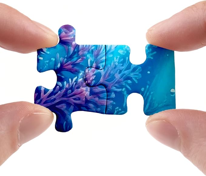 Sea Turtle Puzzle for Adults 1000 Pieces, Colorful Ocean Landscape Jigsaw Puzzle, Fish Sea Animal Marine Puzzle