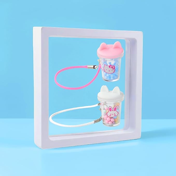 Doll Accessories for Labubu,2Pcs Cute Labubu Accessories Set,Including White and Pink Mini Labubu Cup,17cm Labubu Accessories(no Doll)