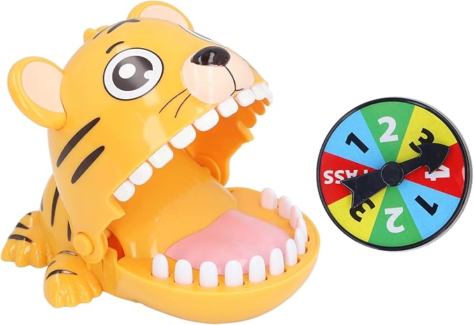 TOPINCN Biting Finger Toy Funny Interactive Dentist Game Hand Eye Coordination Stress Relieve for KidsParties Plastic (Yellow)