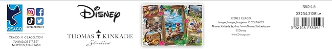 Ceaco - Thomas Kinkade - Disney - Travel Collage - 2000 Piece Jigsaw Puzzle