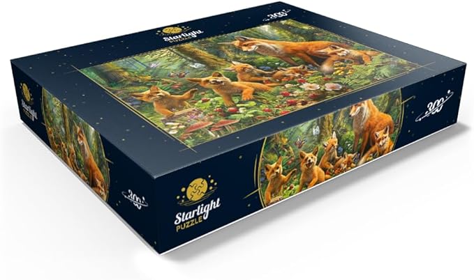 MyPuzzle Fox Family - Premium 300 Piece Jigsaw Puzzle for Adults