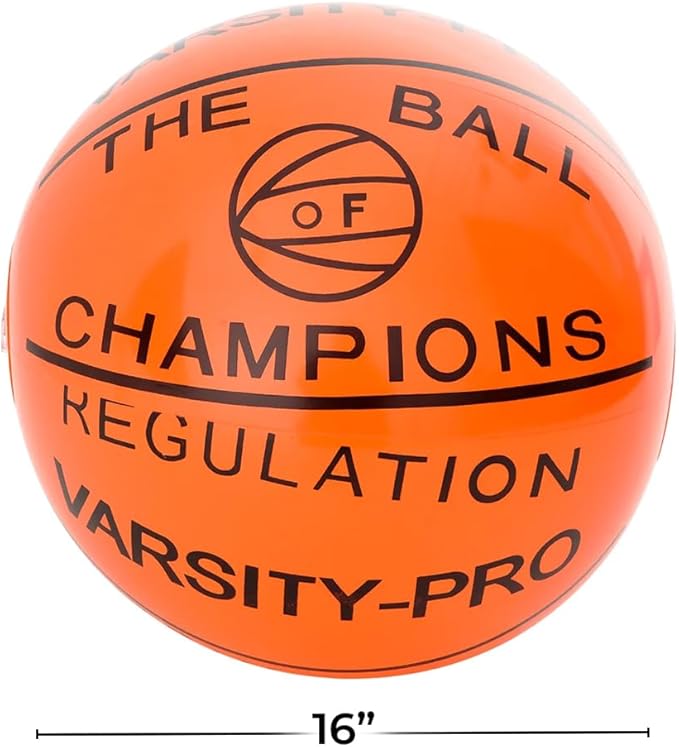 Rhode Island Novelty 16 Inch Sports Ball Inflates, One Dozen Assorted
