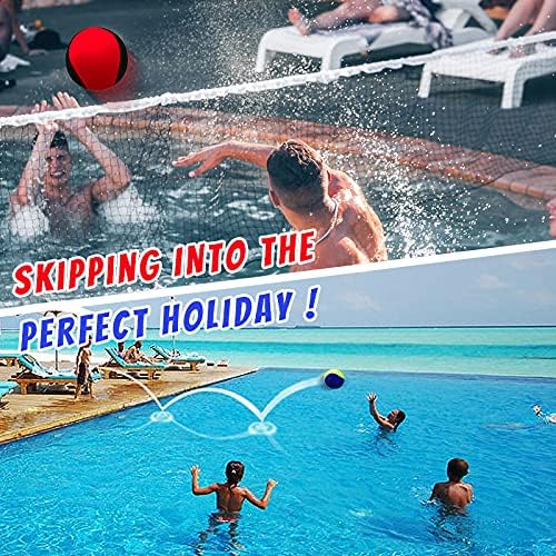 Water Skipping Ball Summer Beach Ball 2-Pack Water Bouncing Balls Grip Ball for Beach Swimming Pool River Lake