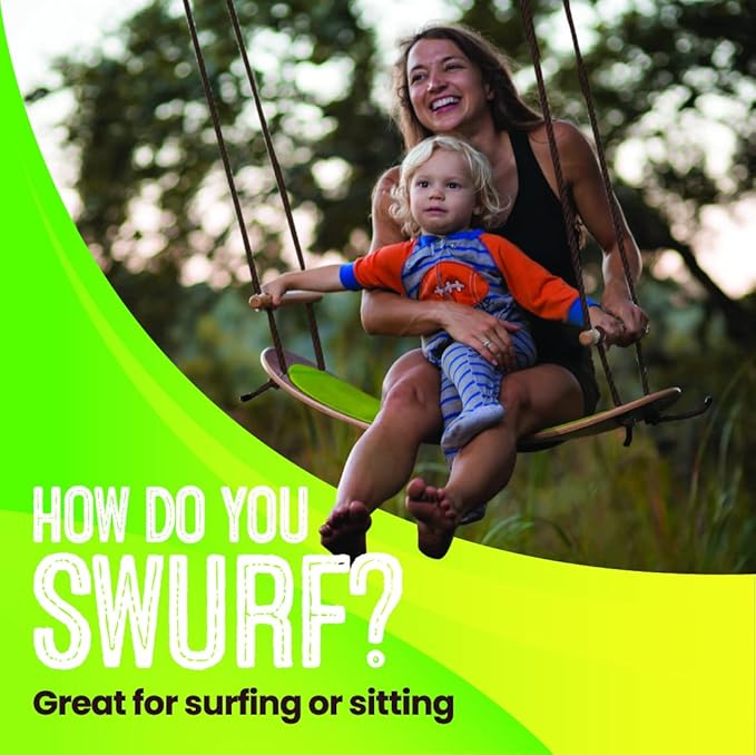 Swurfer Stand Up TreeSkate Outdoor Swing - Tree Swing for Kids with Adjustable Handles, Kids Outdoor Play Equipment, Durable, Weatherproof, Easy Installation, Holds Up to 200 lbs, Ages 6+ (Original)