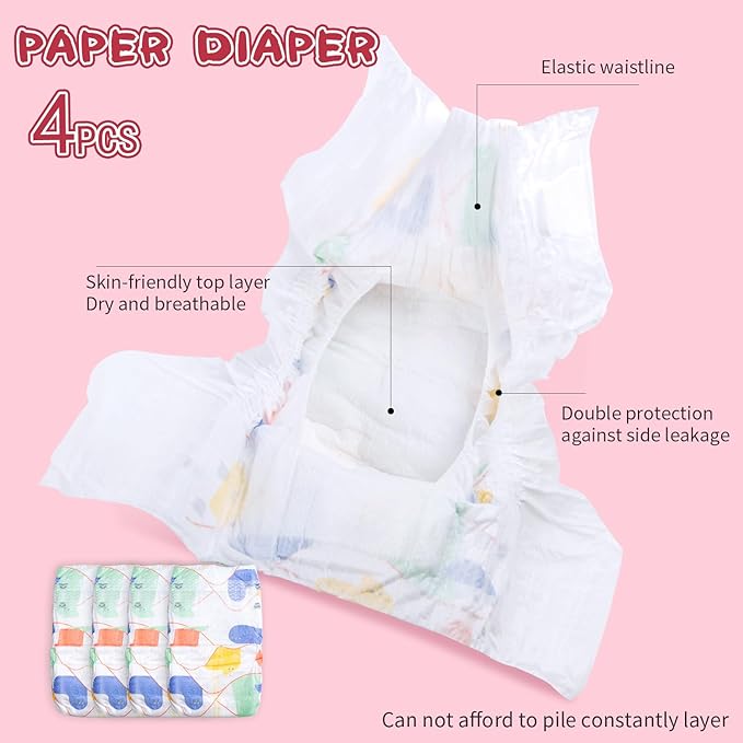 11Pcs Reborn Baby Doll Clothes 17-22 Inch Girl Floral Reborn Doll Clothes with Backpack Newborn Baby Outfits Diapers Bag & Feeding-Bottle, Pretend Play Doll Accessories Set