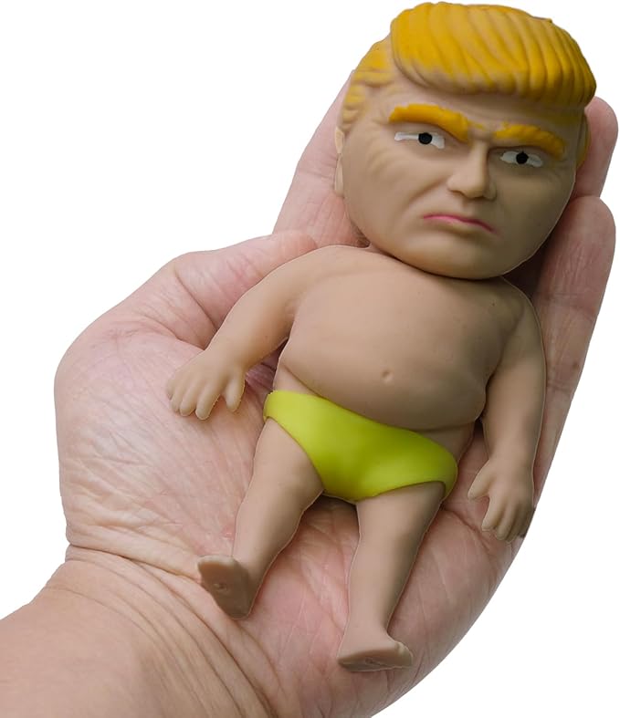 Splat Doll Squishy Toy Hilarious Squeeze Fidget Toy Rubber to Squeeze Stress Relief Sensory Play a Gag Gift Novelty Party Favors