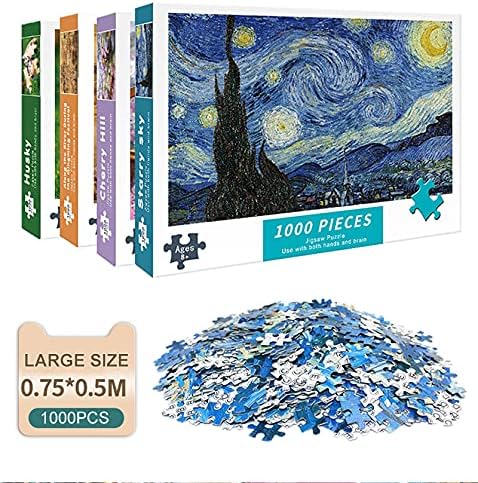 Puzzles for Adults 1000 Pieces Paper Jigsaw Puzzles Educational Intellectual Decompressing DIY Large Puzzle Game Toys Gift (03)
