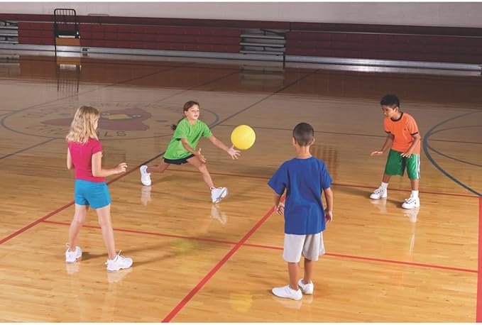 S&S Worldwide Spectrum™ Playground Balls Set, 10", Durable 2-Ply Rubber, Multi-Color (Set of 6)