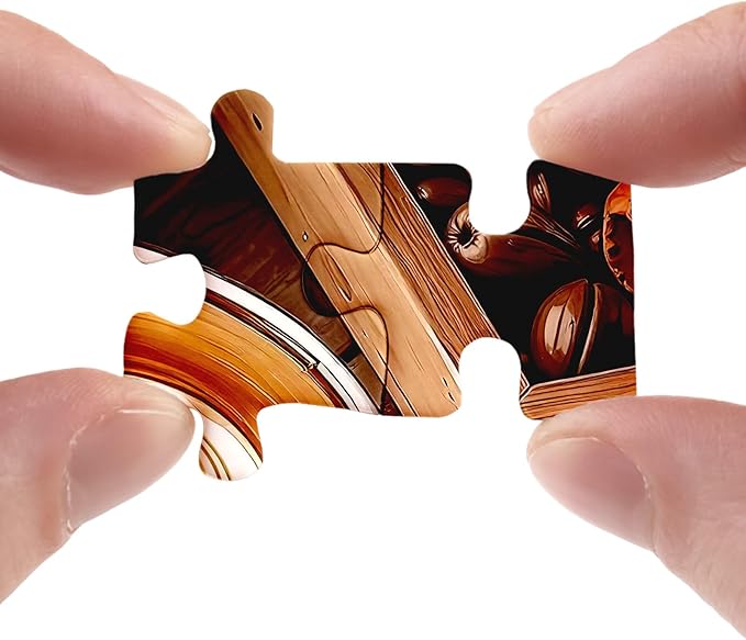 Coffee Food Puzzle for Adults 1000 Pieces, Chocolate Kitchen Jigsaw Puzzle, Baking Bakery Cookie Puzzle