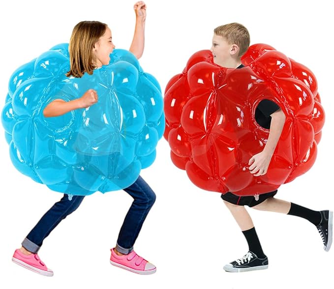 SUNSHINEMALL 2 Pack Inflatable Bumper Balls for Kids & Adults Giant Sumo Balls Bounce Body Bumpers Buddy Zorb Ball Outdoor Toys Gifts Yard Human Bubble Ball Hamster Ball