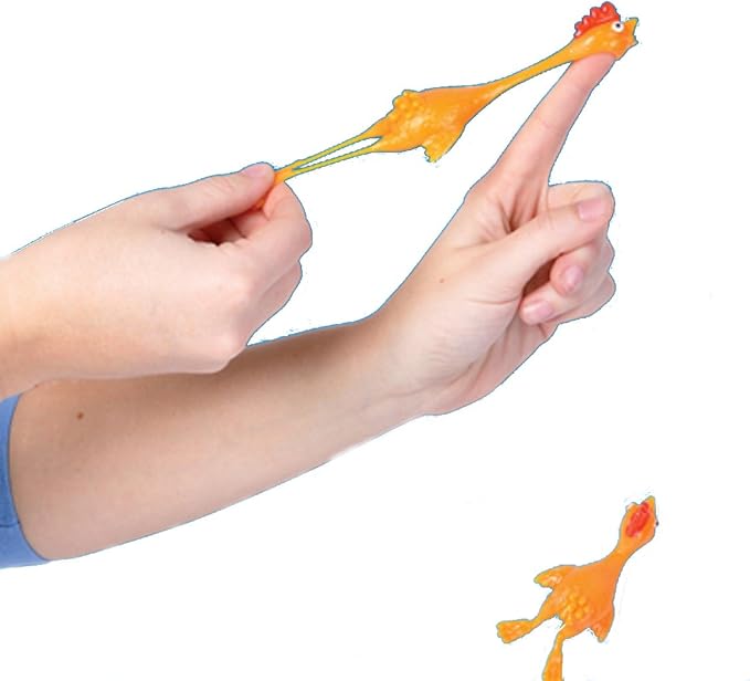 Rhode Island Novelty Stretchy Flying Chicken (12 Pack) Slingshot