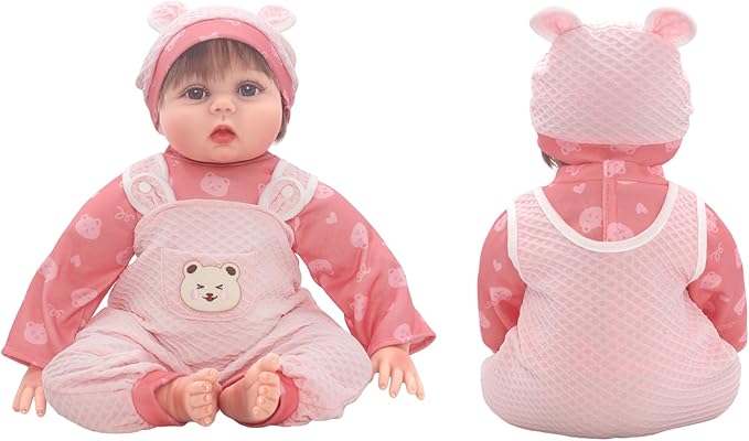 Reborn Doll Clothes for 18-22 Inch Dolls, Doll Clothes and Accessories with Hat