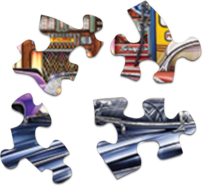 Springbok - Dream Garage - 1000 Piece Jigsaw Puzzle with classic muscle cars