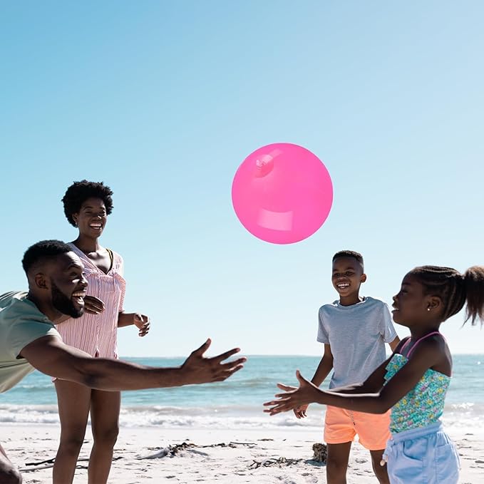 20 Pack Pink Beach Ball - 12Inch Blow Up Beach Ball Party Supplies for Kids, Inflatable Floating Balls for Summer Pool Parties, Outdoor Activities & Birthday Decorations(Pink)