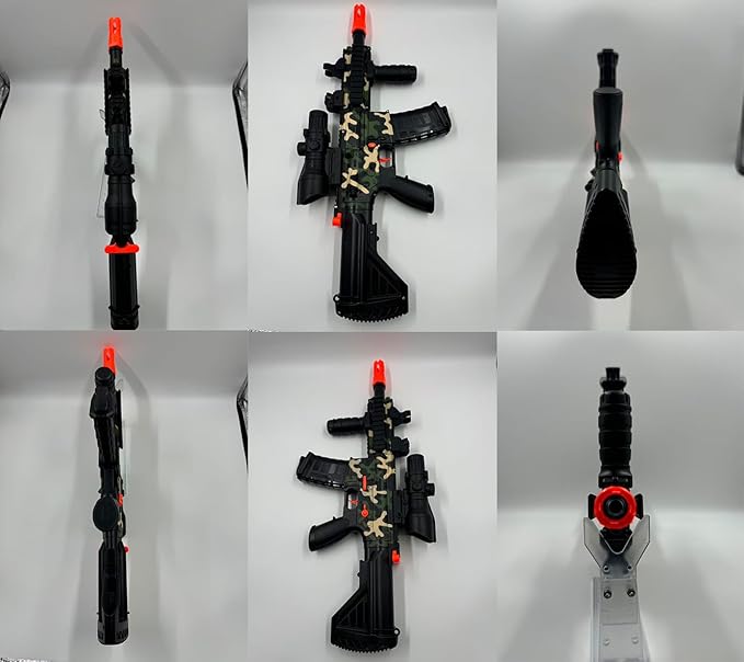 Electric Toy Gun with 3 Modes, Soft Bullets Toy Gun Automatic Sniper Rifle Dart Gun with 60 Dart Bullets, Gifts for Birthday Halloween Christmas
