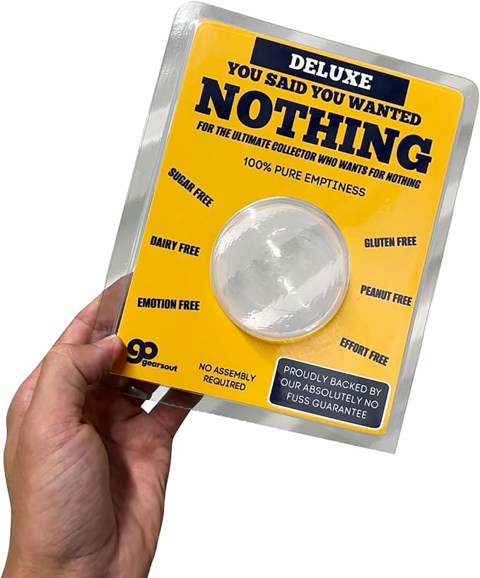 Gears Out Novelty Deluxe Gift of Emptiness | Hilarious Prank Box | Gag Present for All Occasions | Funny Joke Surprise Package for Laughs