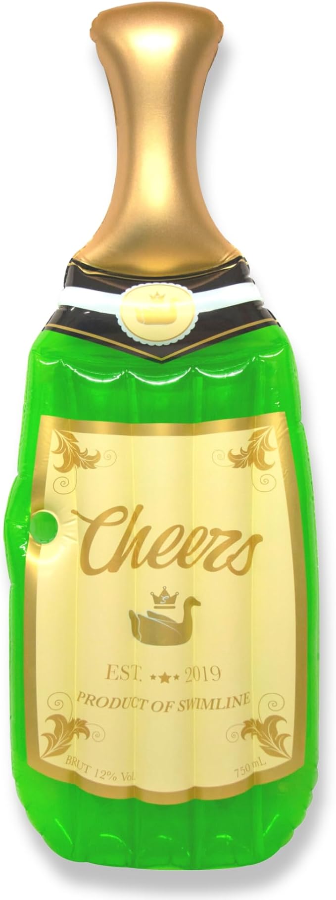 SWIMLINE Inflatable Swimming Pool Float Lounger Raft Mattress, Cheers Bubbly Champagne, Green