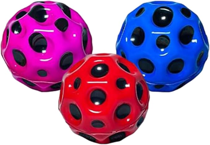 Moon Space Bouncy Ball, Extremely high Bouncing Ball, Improves Hand Eye Coordination, Easy to Grasp and Capture, can be Played Indoors or Outdoors