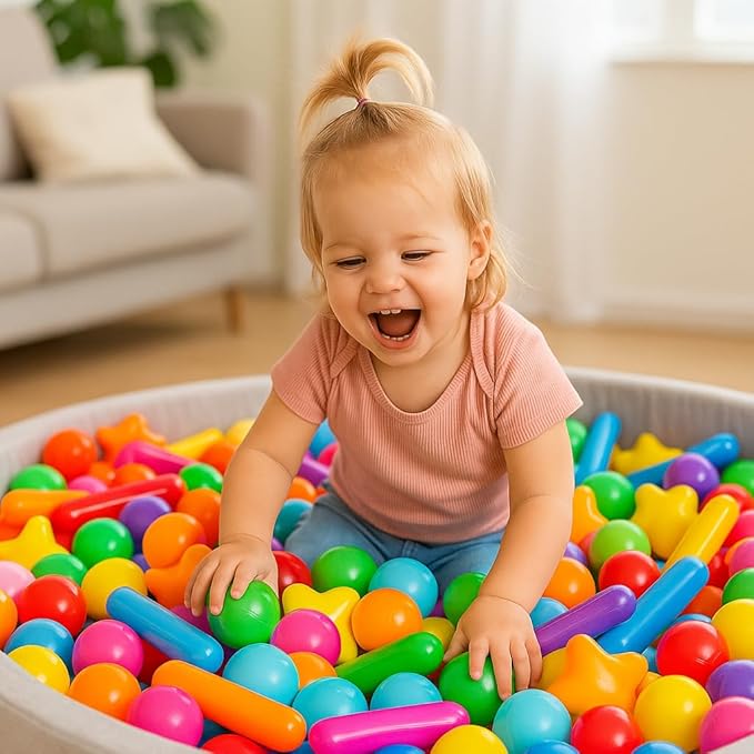Ball Pit Balls for Kids & Dogs Cats Pack of 100 200 500- BPA Free, Crush Proof Plastic Balls for Ball Pit, Tent, Playhouse, Children's Toy Balls for Party, Macaron Ocean Balls 2.15 Inch