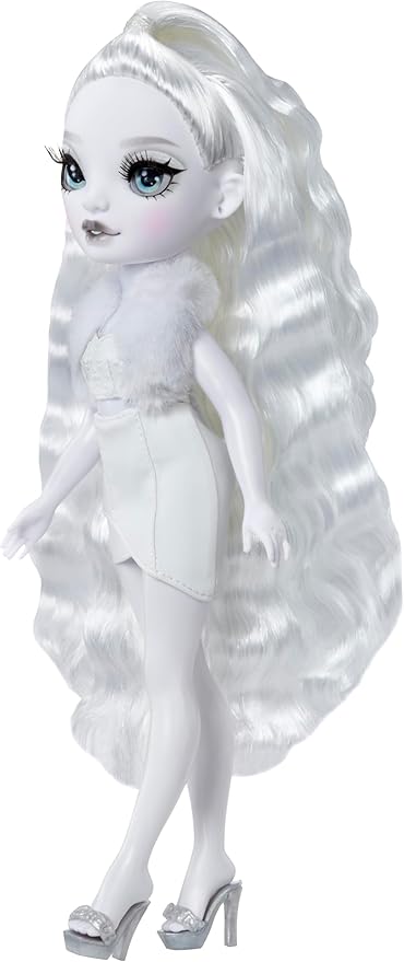 Rainbow High Shadow High Natasha Zima Grayscale 11” Fashion Doll with White Hair and White Outfit, Stylish Handbag, Great Gift for Kids 4-10 Years Old