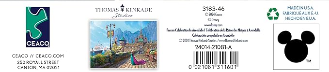 Ceaco Frozen Celebration in ARENDALLE 1000 PC Puzzle - Colorful Puzzle for Adults – Precision-Cut Pieces, Beautiful Artwork, and Hours of Relaxing Fun