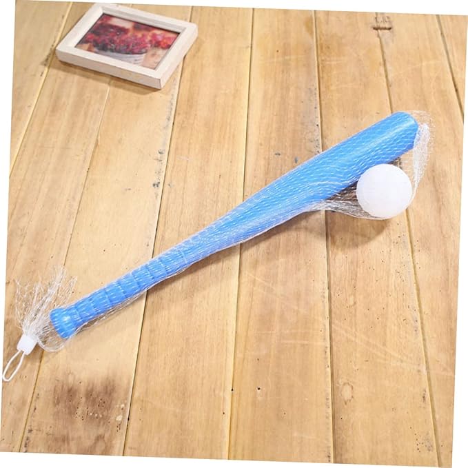 DECHOUS Plastic Baseball Bat and Ball Set Kids Baseball Bat Toys for Children Indoor Outdoor Encourages Exercise and Batting Skills, Random Color