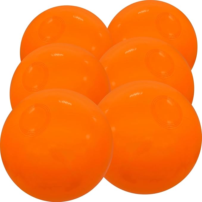 6 Pack Beach Balls, Large Inflatable Beach Balls Bulk, for Parties, Beach, Pools & Play