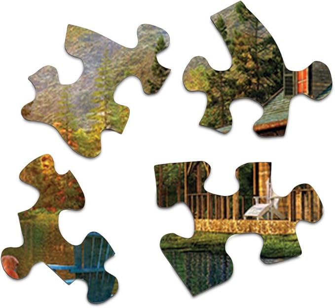 Springbok's 1000 Piece Jigsaw Puzzle Cabin Evening Sunset - Made in USA