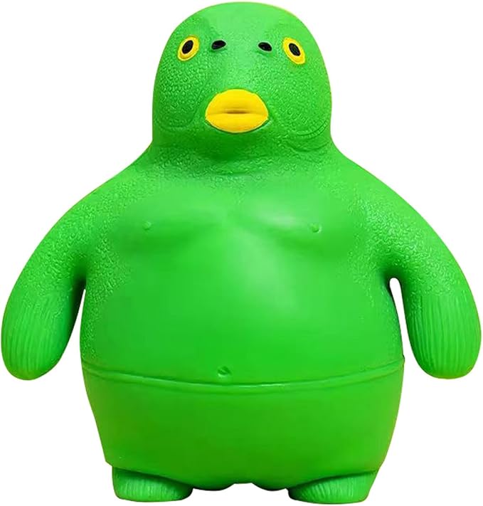 Squishy Sand Toys, Green Head Fish Toys, Stretch Stress Relief Toy, Novelty TikTok Squeeze Toys, Funny Memory Sand Sensory Stress Toy for Anxiety Women Men Kids (Big)