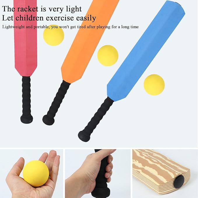 Cricket Game For Kids - ABS EVA | EVA Bat & Ball Game For Kids | Sports Kit Fun Activity Outdoor Sports Toy For Kids Play Time, Backyard Games Tr