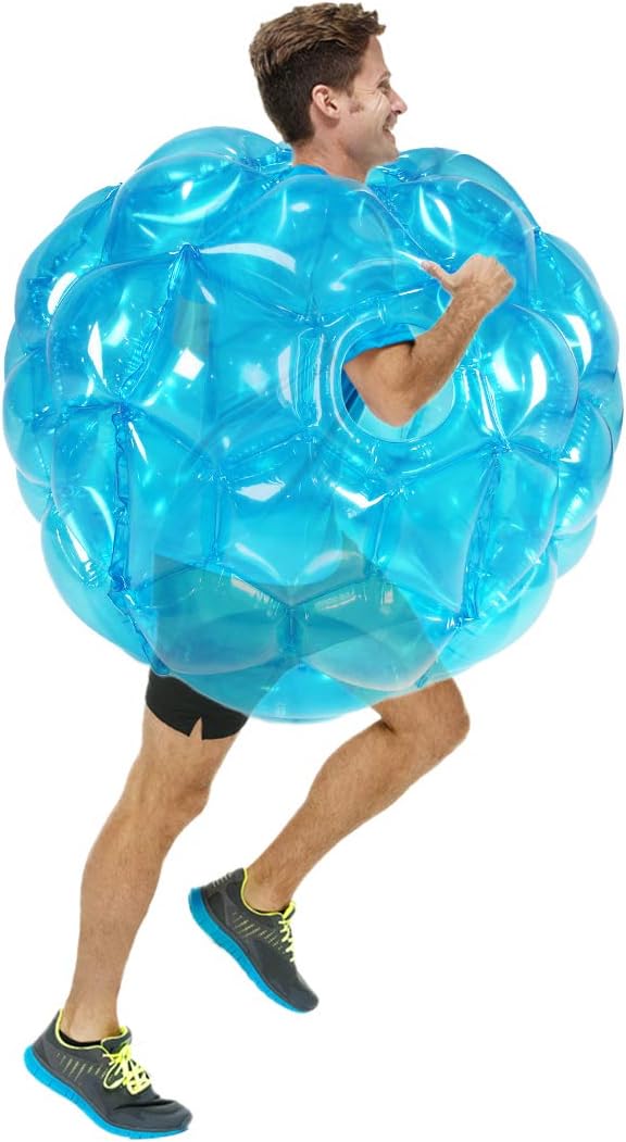 SUNSHINEMALL 2 Pack Inflatable Bumper Balls for Kids Giant Zorb Ball Sumo Balls Human Hamster Ball Bubble Balls for Adults Full Body Buddy Outdoor Toys for Kids(36" Blue)